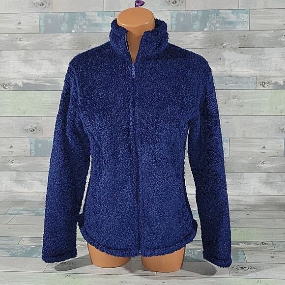 Blue Cabela's Heavy Zip-Up Jacket sz Small - Picture 1 of 4